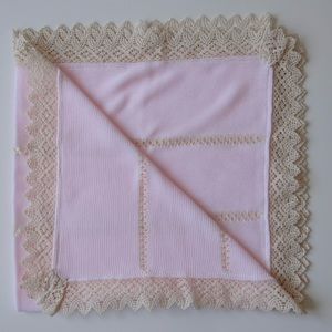 Baby girl knit blanket NEW